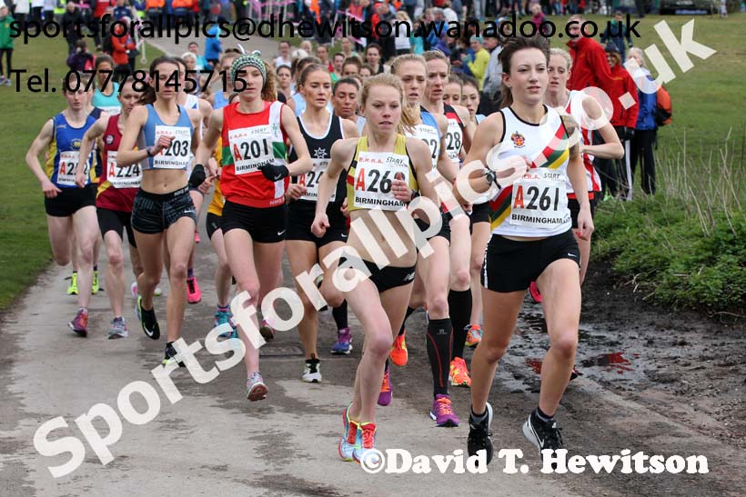 Senior womens English National 6 Stage Road Relay, 2016 English National 12 and 6 Stage Road Relays, Sutton Coldfield, Birmingham. Photo: David T. Hewitson/Sports for All Pics